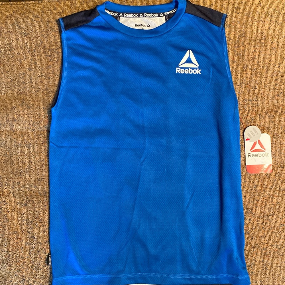 NEW Boys Reebok Blue Fashion Tank Top, size 14/16